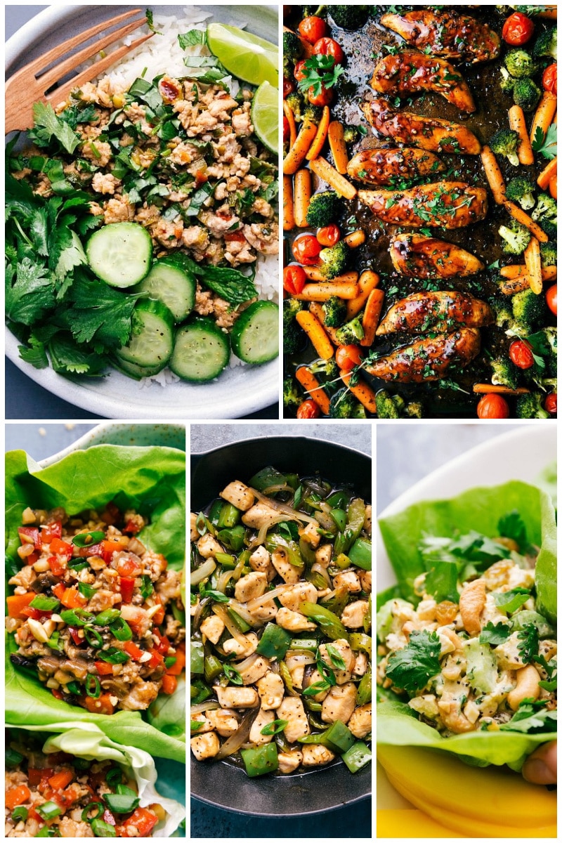 Collection of low carb chicken recipes