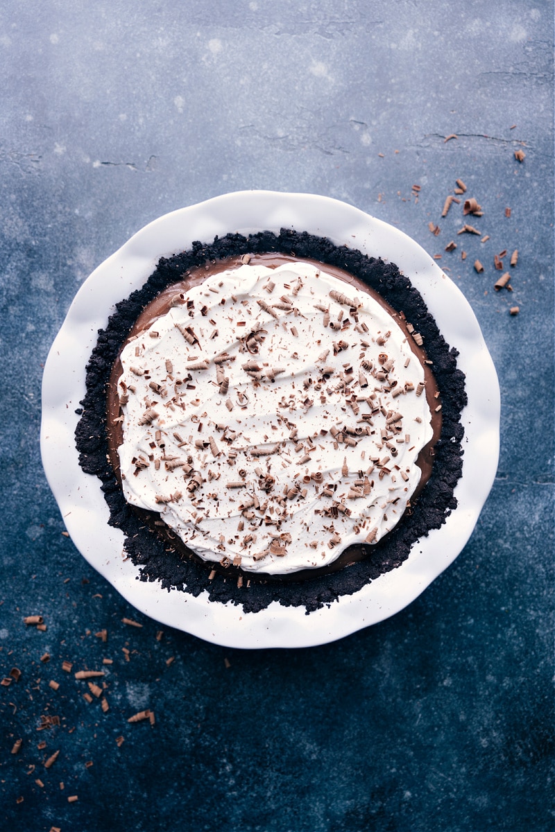 Overhead image of the Chocolate Cream Pie