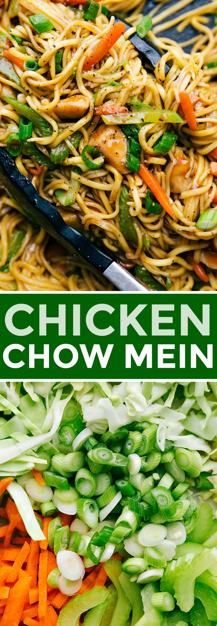 Easy 30-minute chicken chow mein with tender chicken bites, plenty of veggies, and an addictive savory sauce coating it all. Today I'm sharing all my tips and tricks for how to make chicken chow mein BETTER than takeout! This is sure to be a hit! Recipe via chelseasmessyapron #eay #chinese #best #withcabbage
